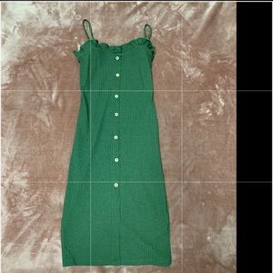 Green short dress